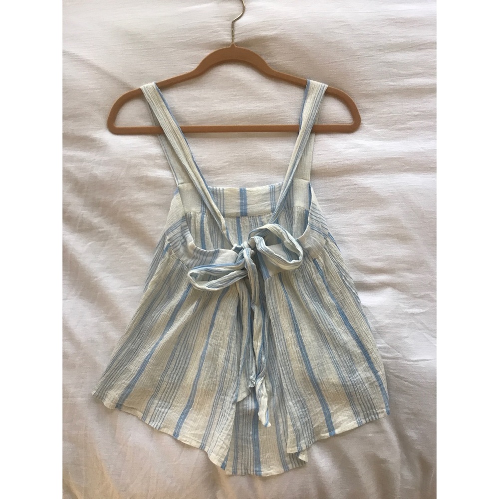 Apiece Apart Bow Tie Gauze Top